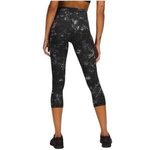 Lululemon Swift Speed High-Rise Crop 21"Aquila Black Multi size 12